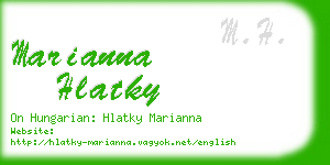 marianna hlatky business card